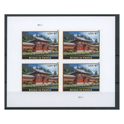 2018 Byodo-in Temple, u/m. SG5873 x 4 sheetlet