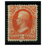 USA 1873 2c Vermillion - Dept of the Interior, fresh mtd mint. SGO195