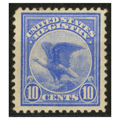 USA 1911 10c Ultramarine (registration), fine and fresh mtd mint. SGR404