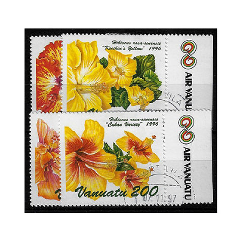 Vanuatu 1996 Hibiscus Flowers (3rd issue), cto used SG736-39