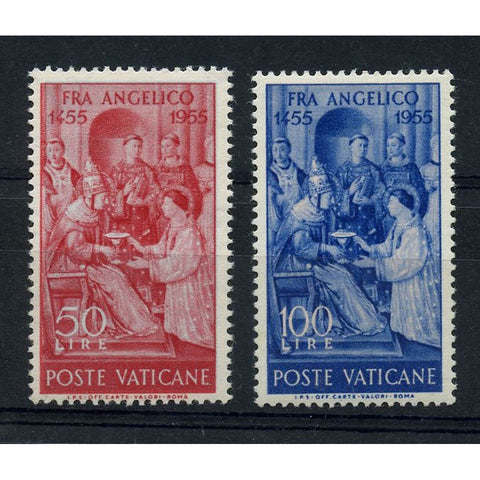 Vatican 1955 Fra Giovanni pair, lightly mtd mint. SG218-19