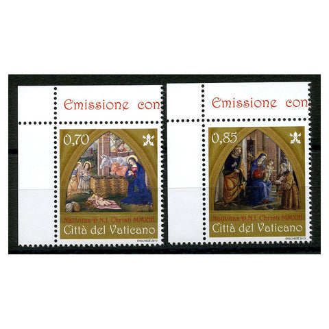 Vatican 2013 Christmas - Betto Betti, u/m. SG1706-7