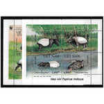Vietnam 1995 Malayan Tapir (WWF) sheetlets, u/m SG1949-52,53-56