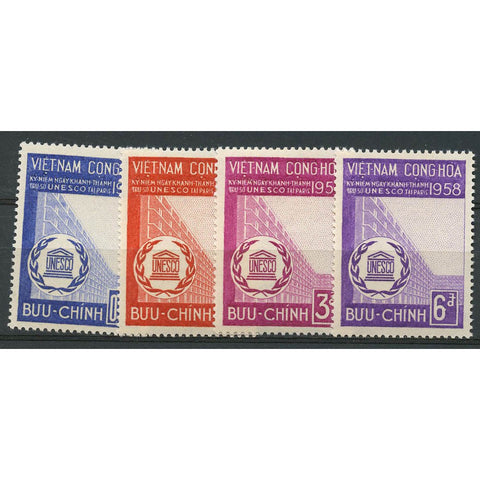 Vietnam (South) 1958 UNESCO, u/m SGS67-70