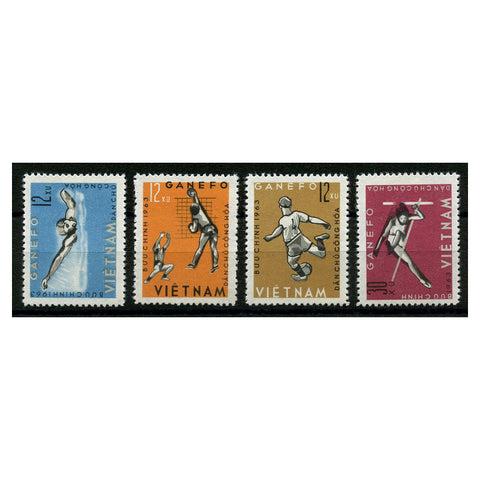 N Vietnam 1963 Athletics, u/m. SGN284-87