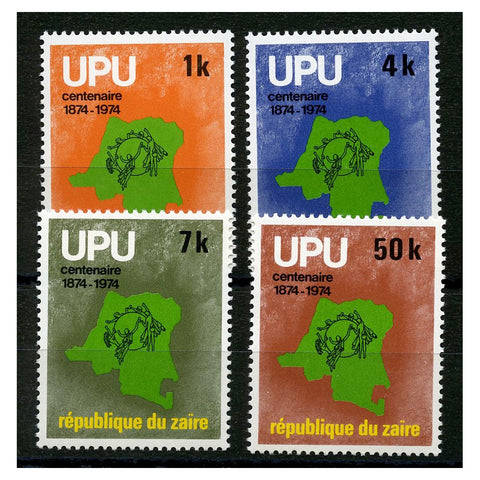 Zaire 1977 UPU, u/m, SG890-93